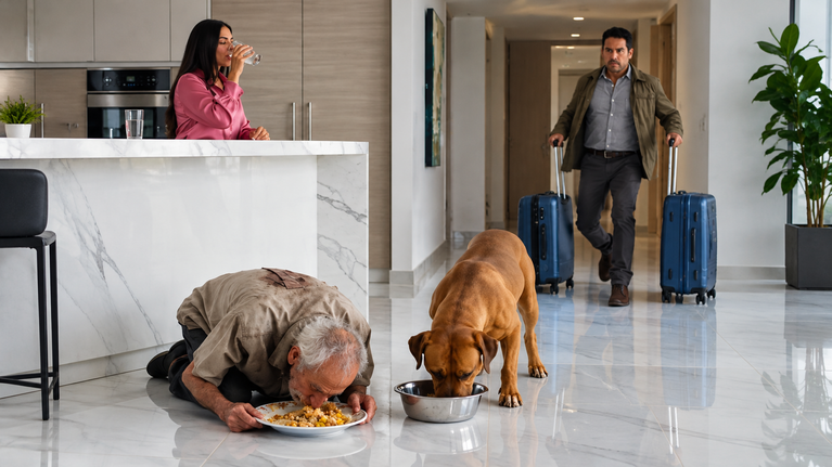 Mi Esposa Puso a Mi Padre a Comer en el Suelo con el Perro: La Lección Inolvidable